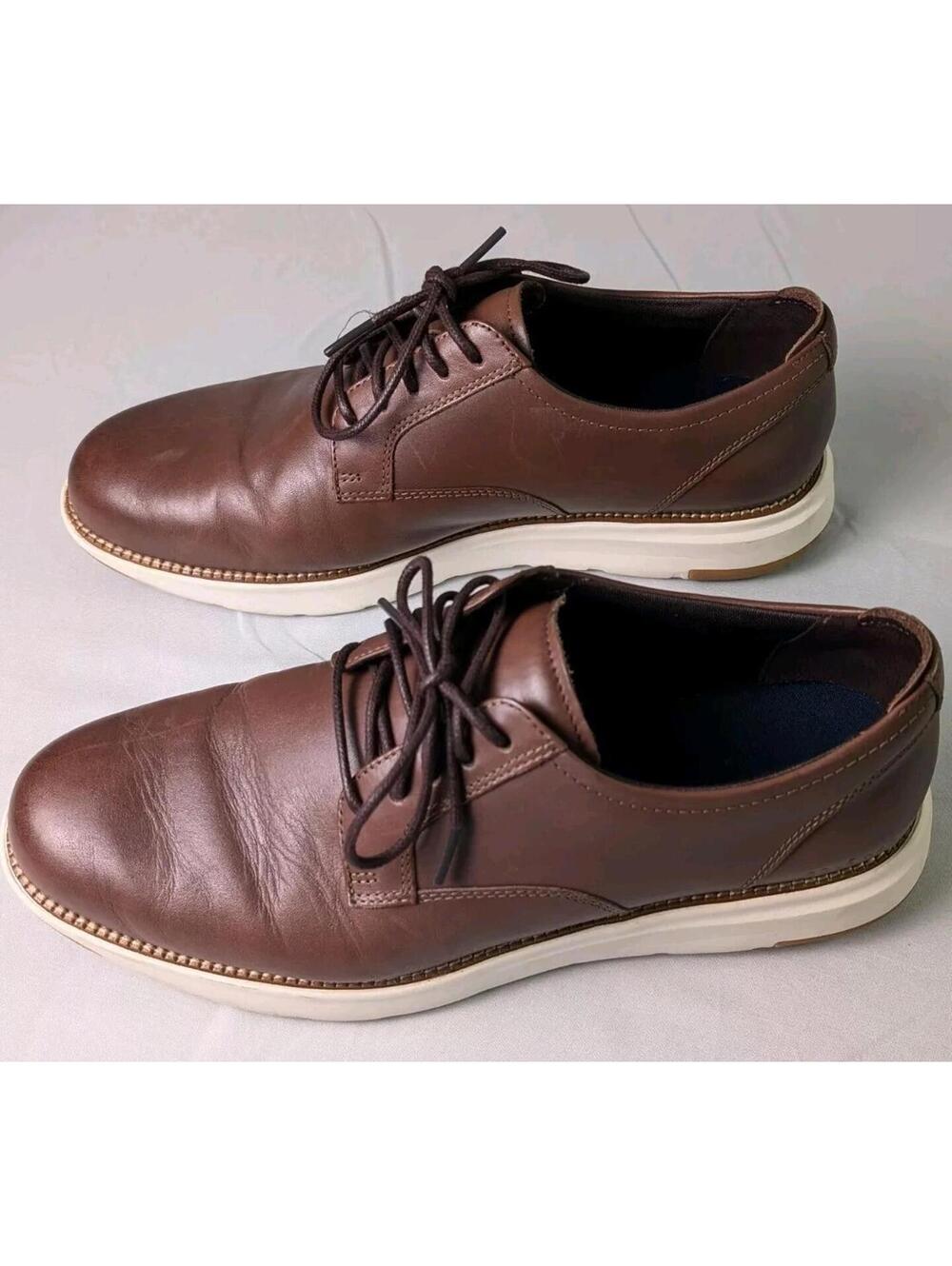 Cole Haan Grand Atlantic Oxford in Chestnut Ivory Casual Shoes Men's Size 11.5
